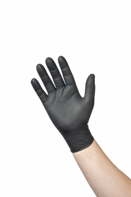 HOPEN Herkul Grip Black Strong Nitrile Glove