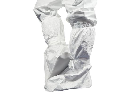 Tyvek overboot with PVC sole